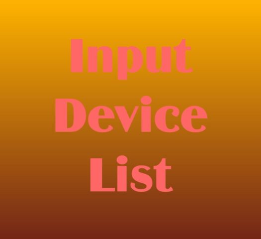 Input device list