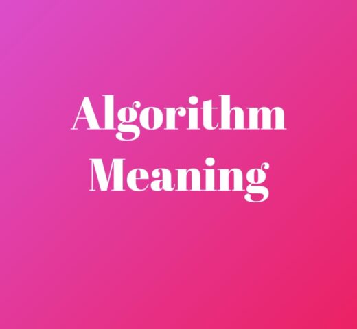 Algorithm meaning