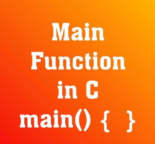 main() in c